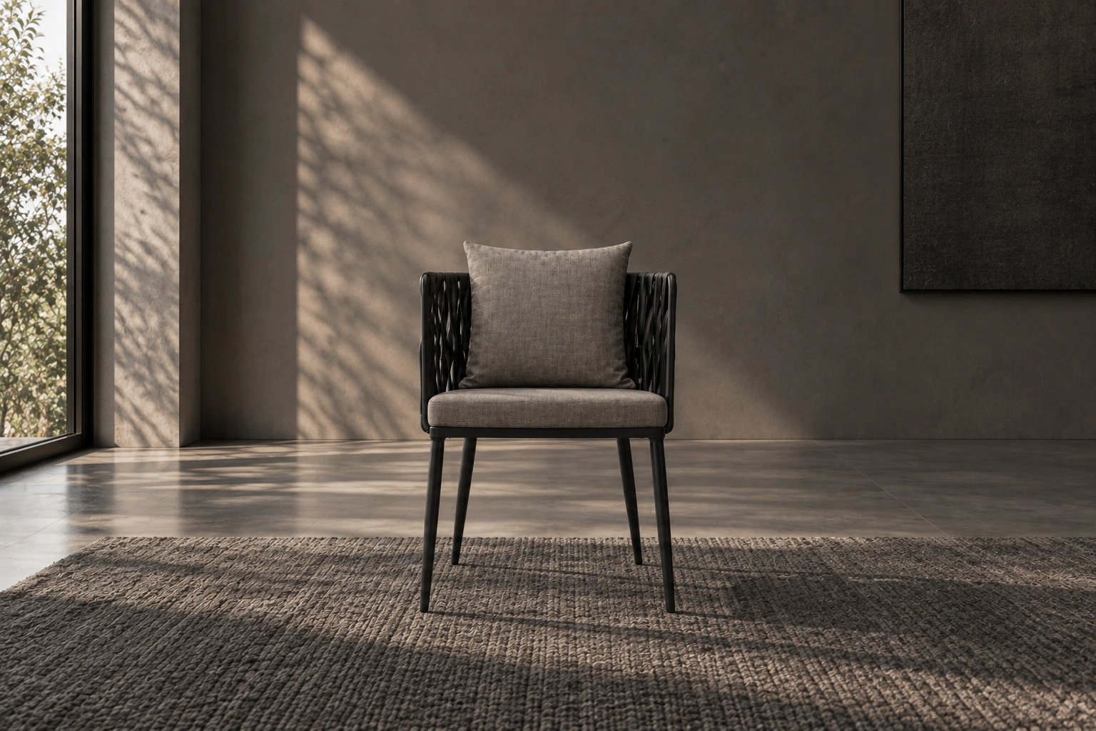 Silla de Comedor «Trama» – Gris grafito - Alt