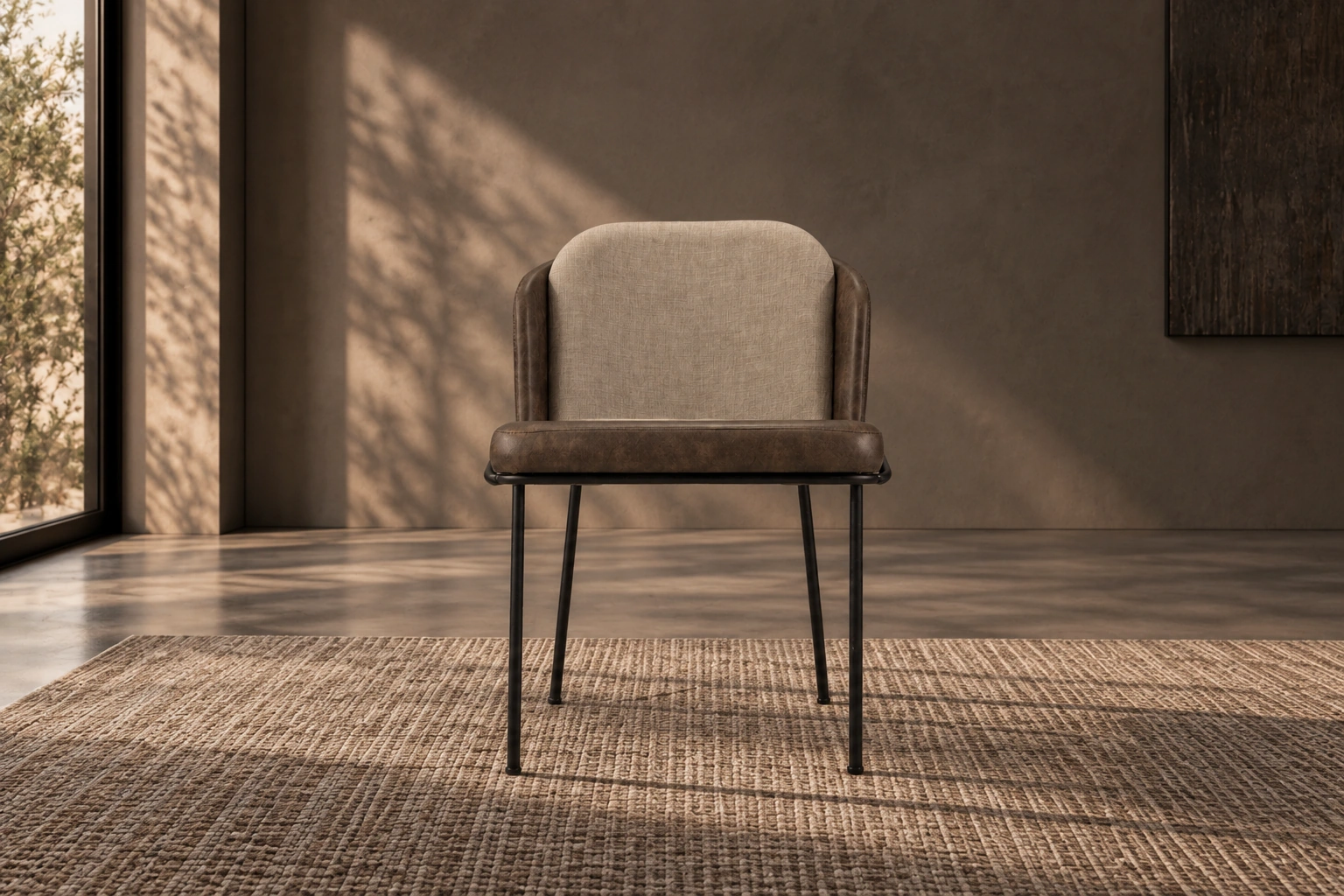 Silla de Comedor «Manto» – Marrón - Alt