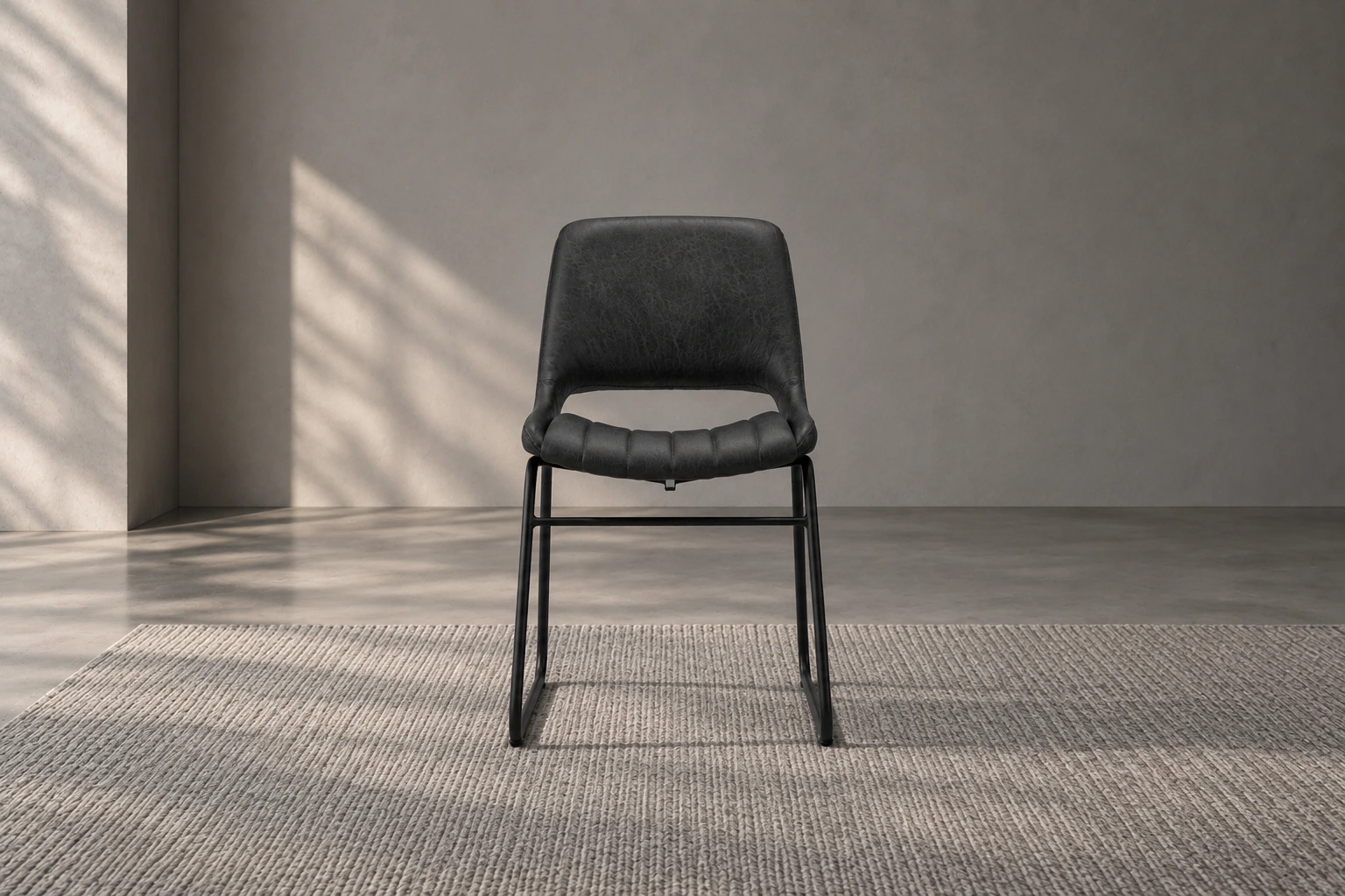 Silla de Comedor «Veta Minimal» – Gris oscuro - Alt