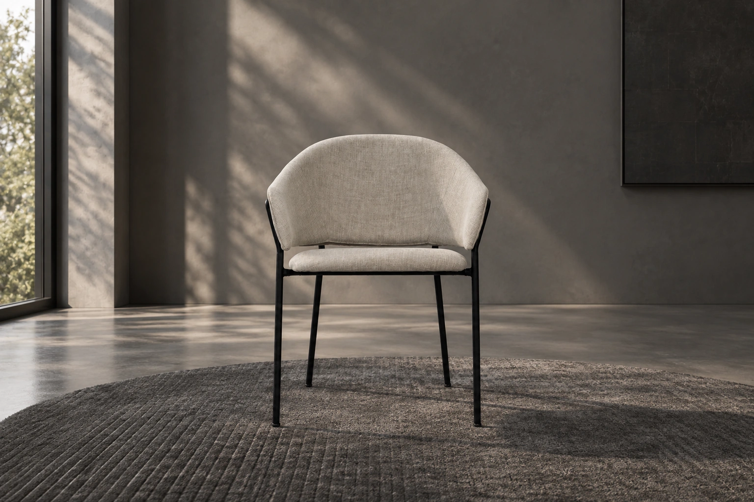 Silla de Comedor «Cala» – Blanco crudo - Alt
