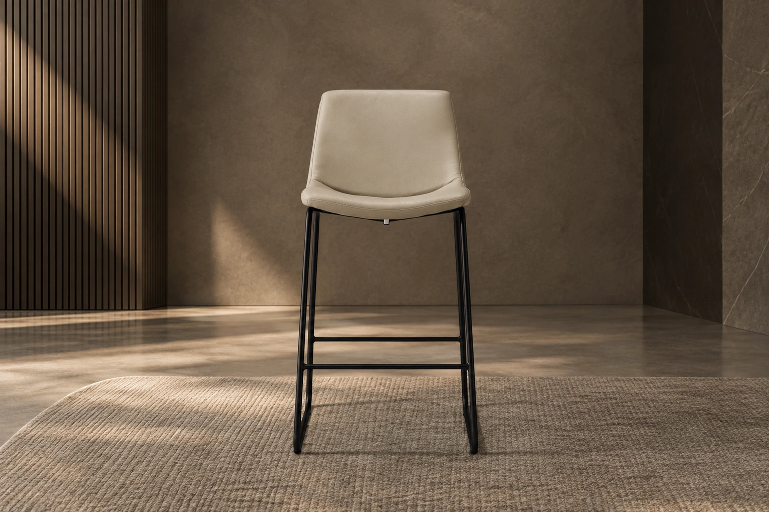 Banqueta «Liana Minimal» – Blanco tiza - Alt