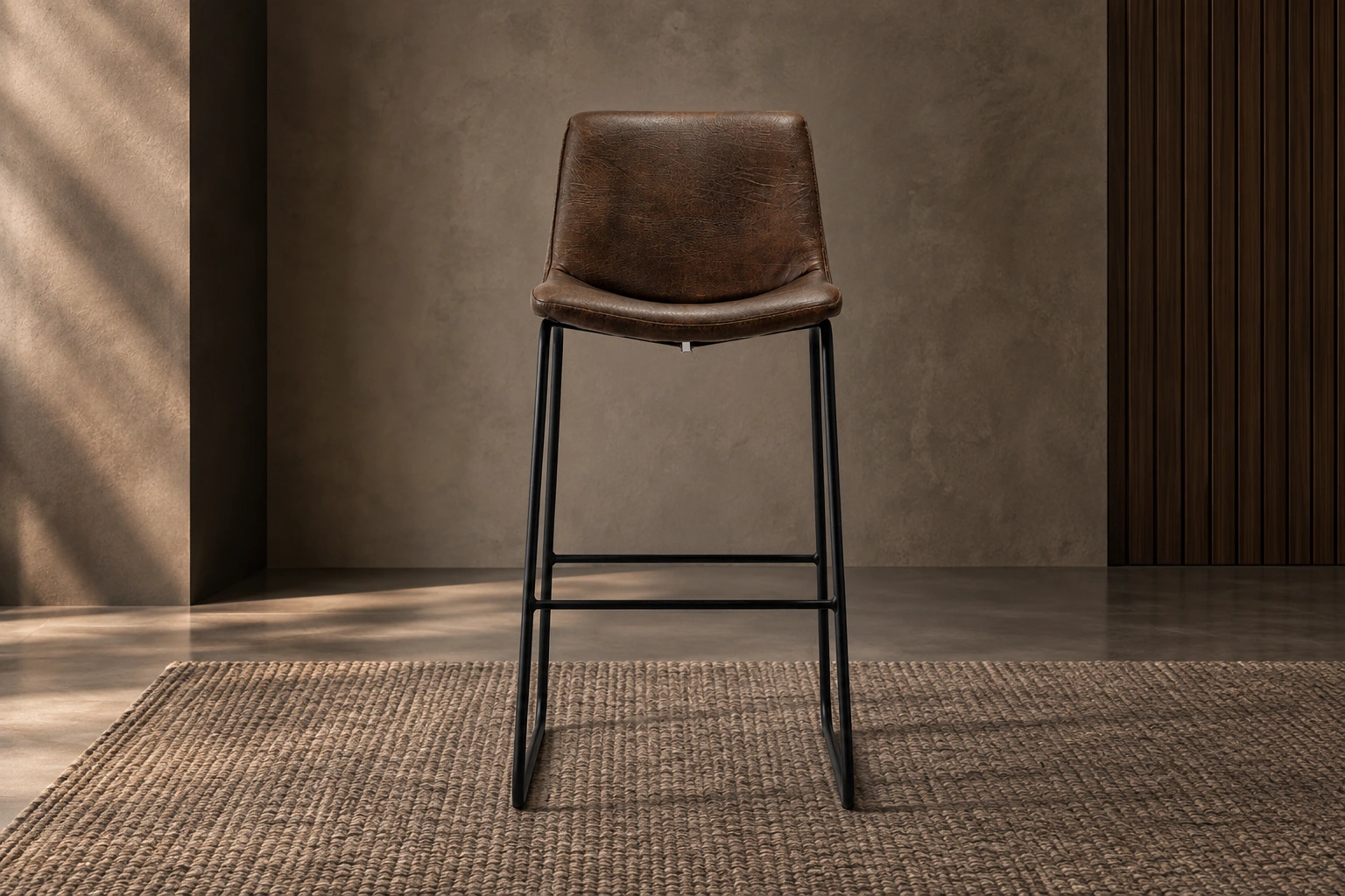 Banqueta «Liana minimal» – Marrón africano - Alt