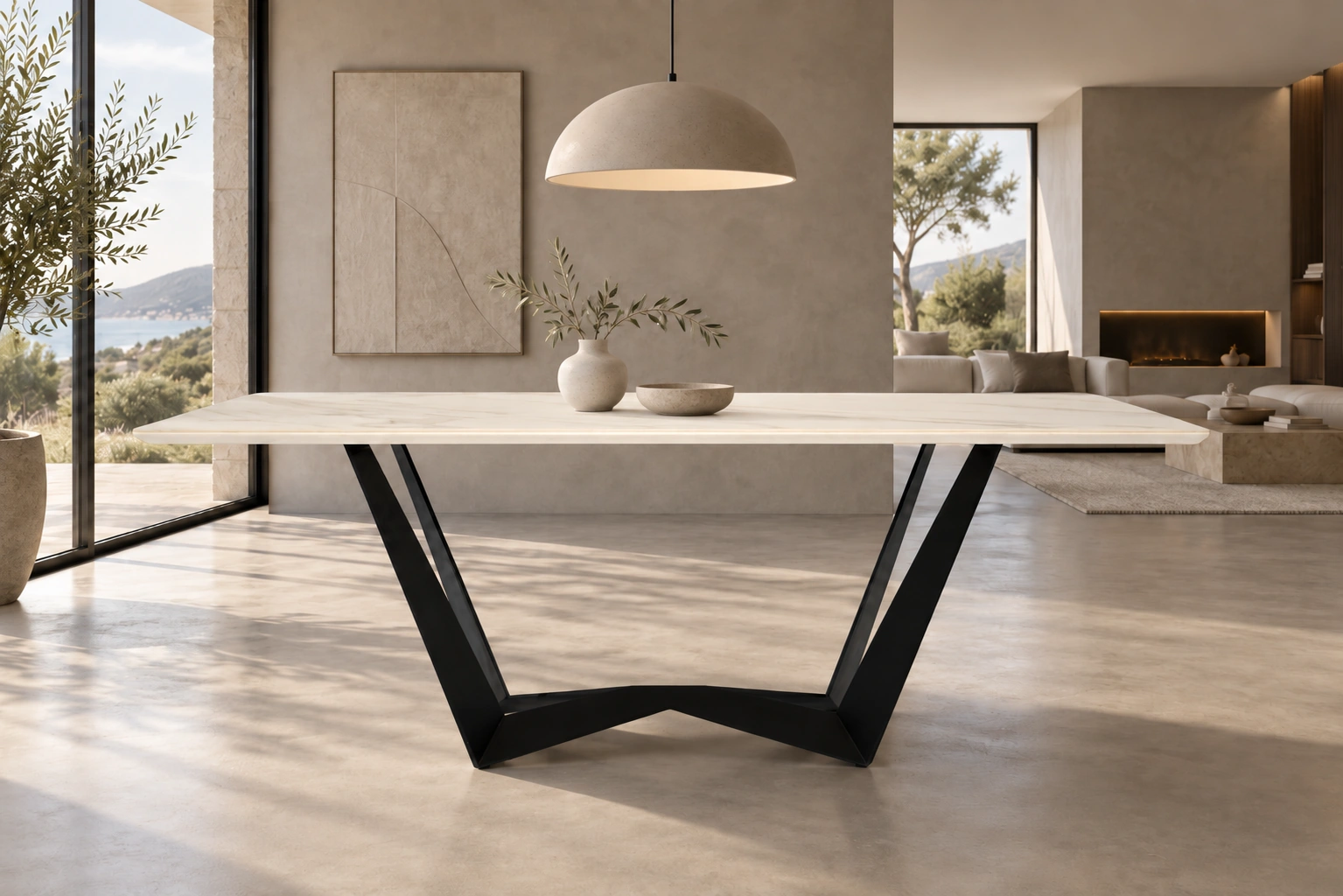 Mesa de Comedor «Vértice» – PURASTONE PRIMA ® - Alt