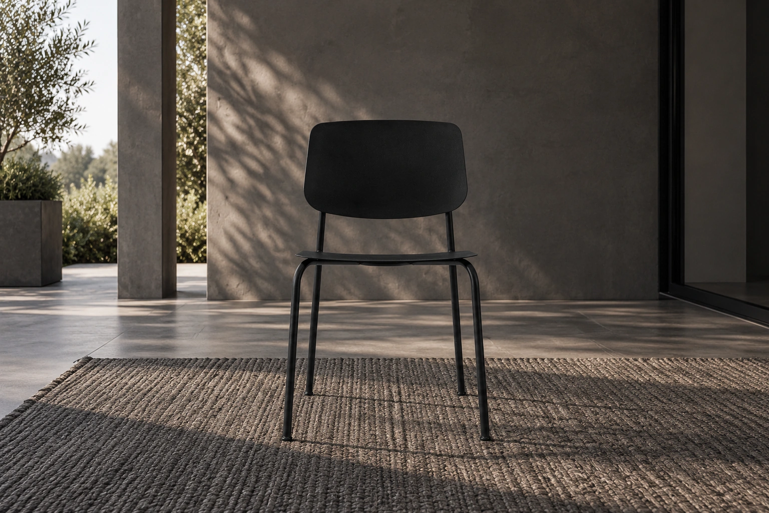 Silla de Comedor «Serpia» Chapa – Negro - Alt