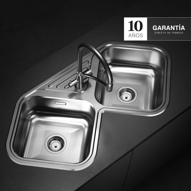 Bacha Pileta Doble Cocina Johnson – Axa D 78A