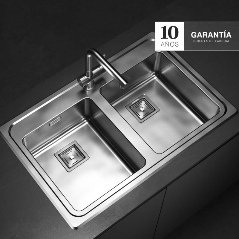Bacha Pileta Doble Cocina Johnson – QUADRA Q 084A