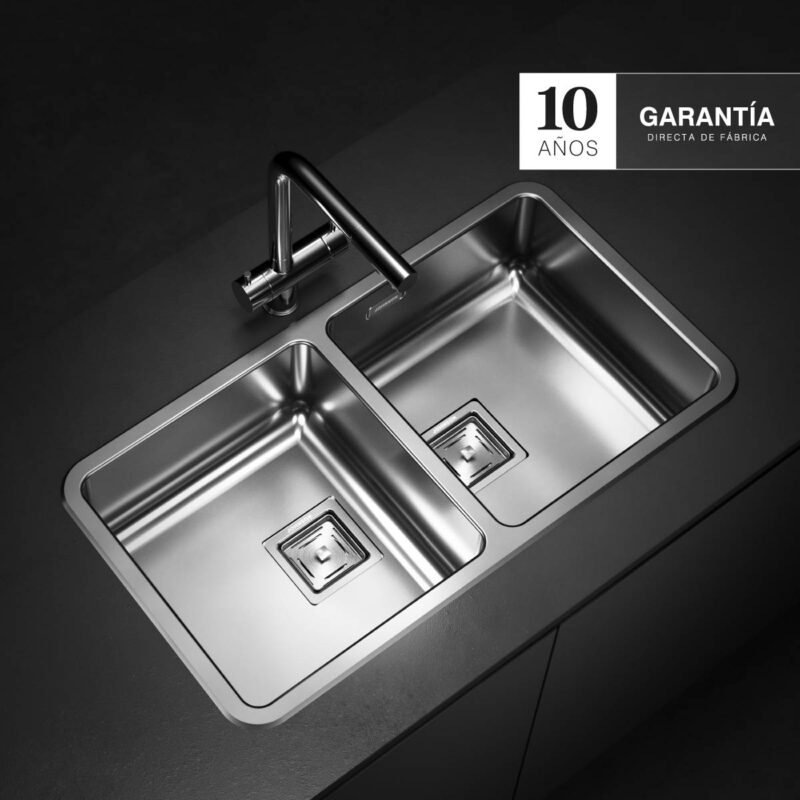 Bacha Pileta Doble Cocina Johnson – QUADRA Q76A