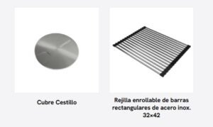 Bacha de cocina Z 52 de acero inoxidable AISI 304 para instalación bajo mesada accesorios