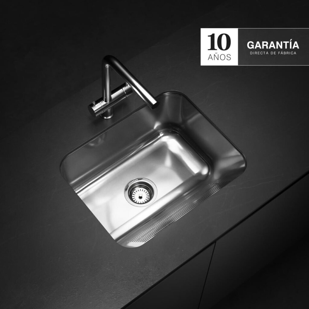 Pileta para lavadero Johnson LN 50 de acero inoxidable