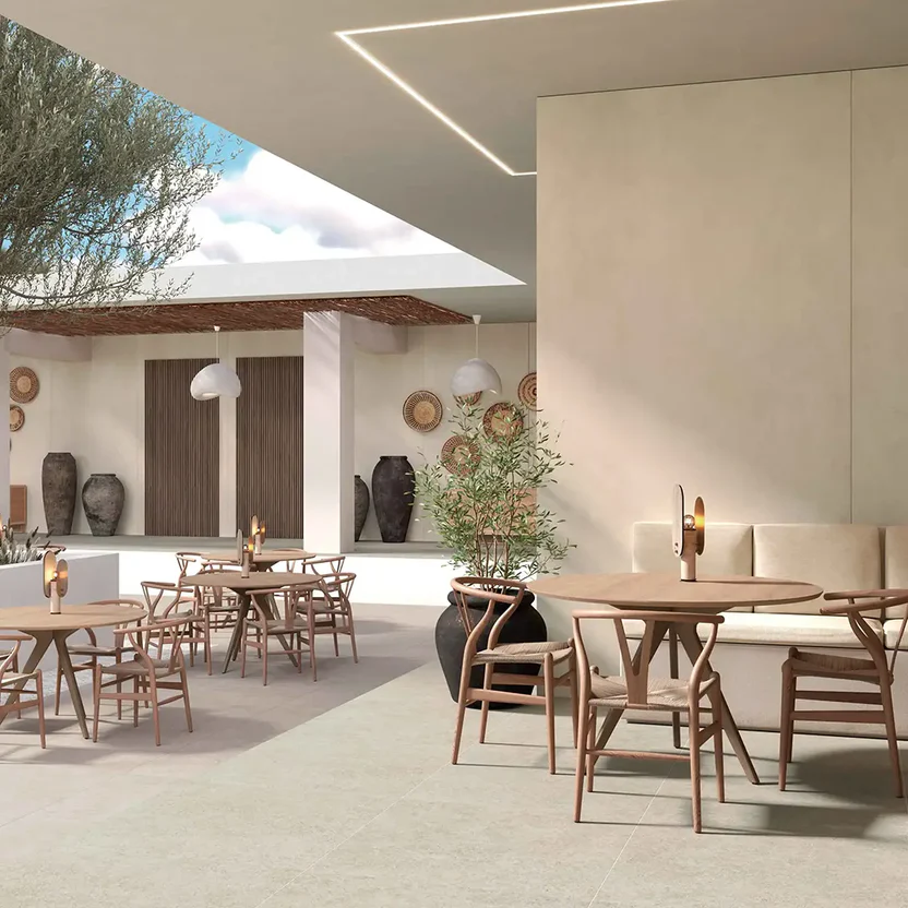 purastone-prima-metro-cream-revestimiento-pared-exterior Purastone Prima Metro Cream, superficie sinterizada revestimiento pared exterior