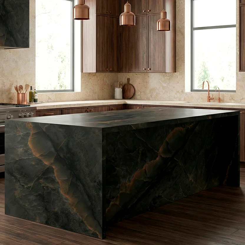 purastone-prima-onyx-black-mesada-isla-cocina Purastone Prima Onyx Black mesada isla cocina